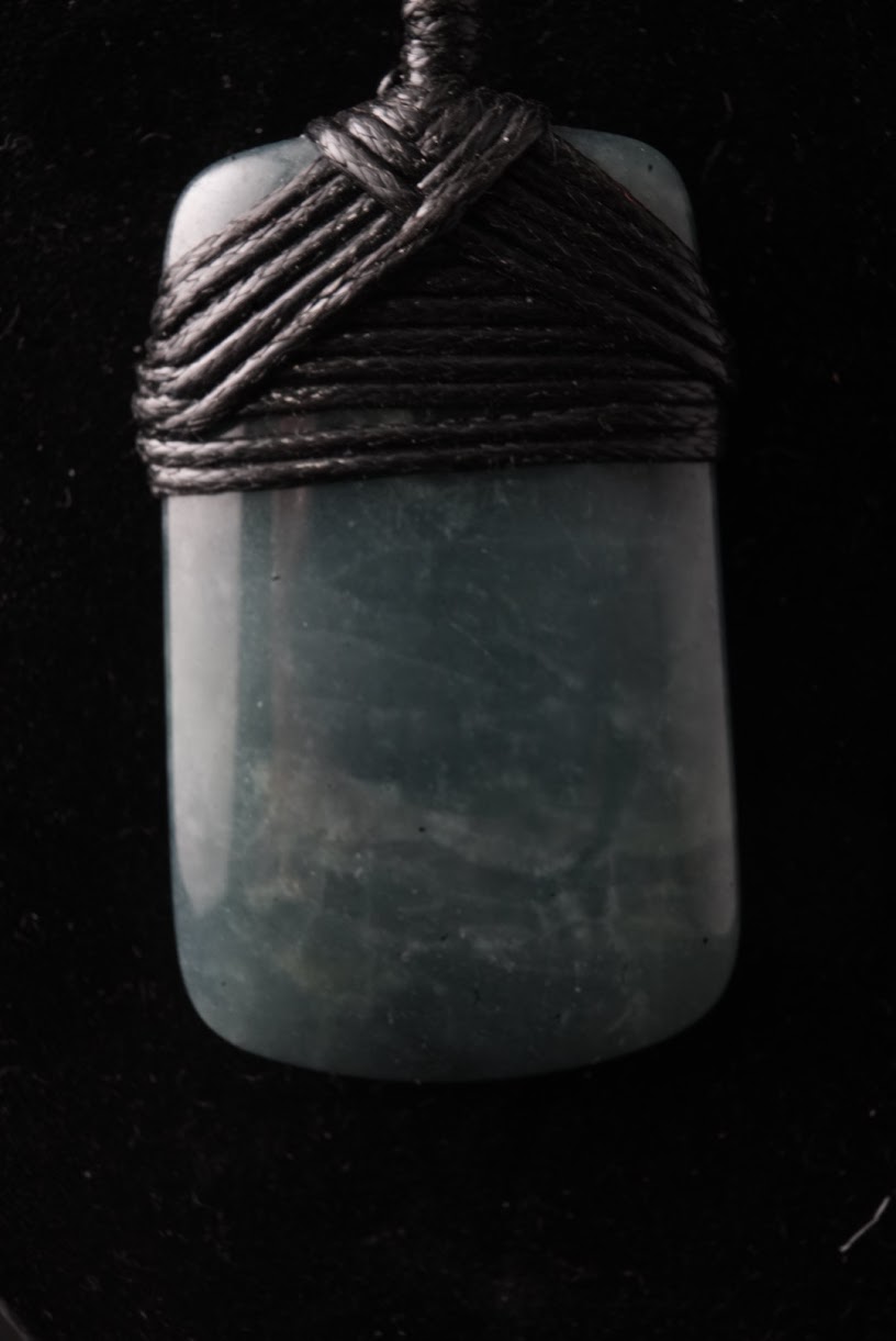 Jade Toki — A tribute to Mayan culture.  A nephrite jade 'tool' worn about the neck