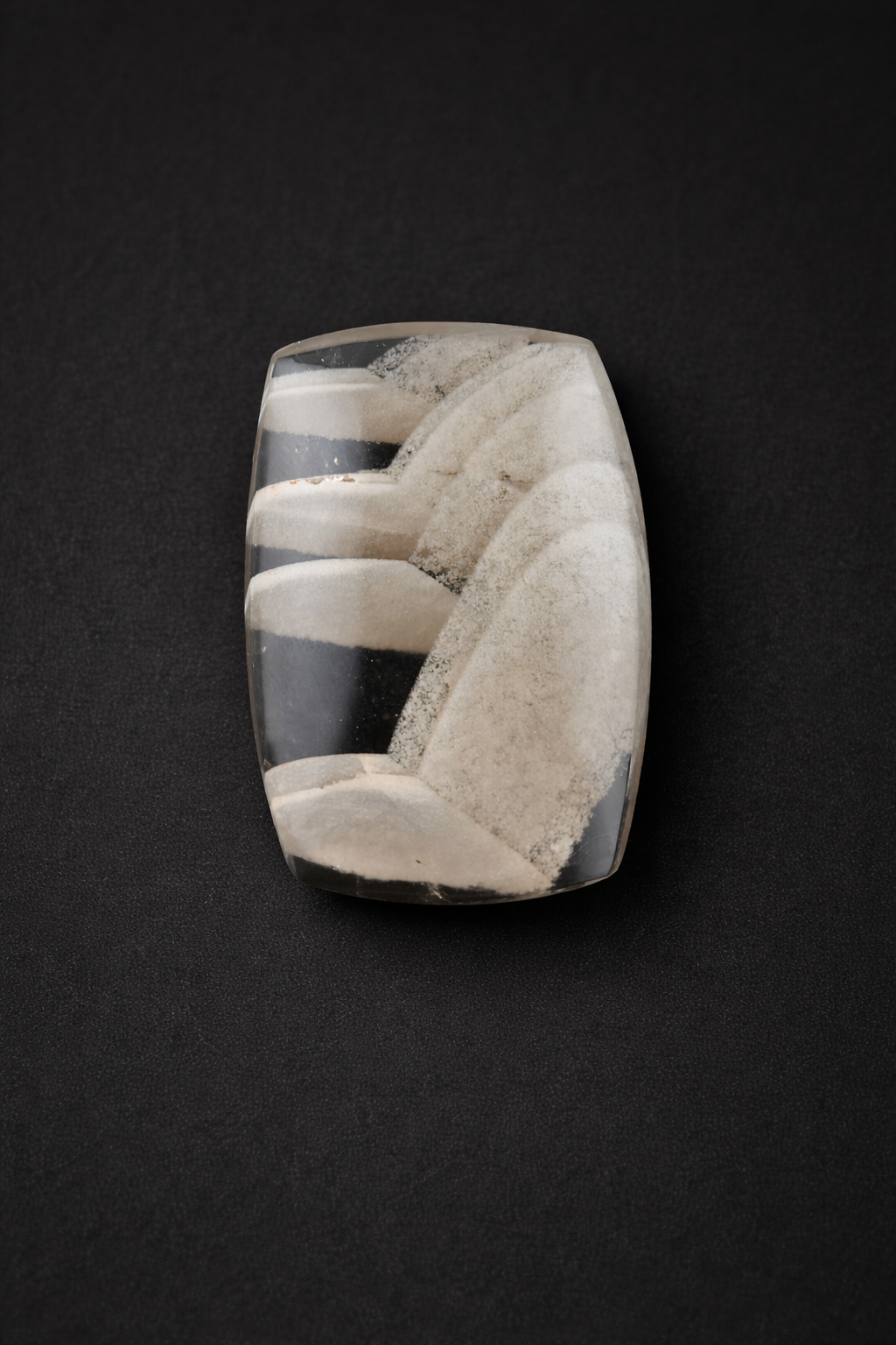 Out-of-phase Smoky Citrine — An incredibly rare cabochon, cut from a stone suitable for the Smithsonian.